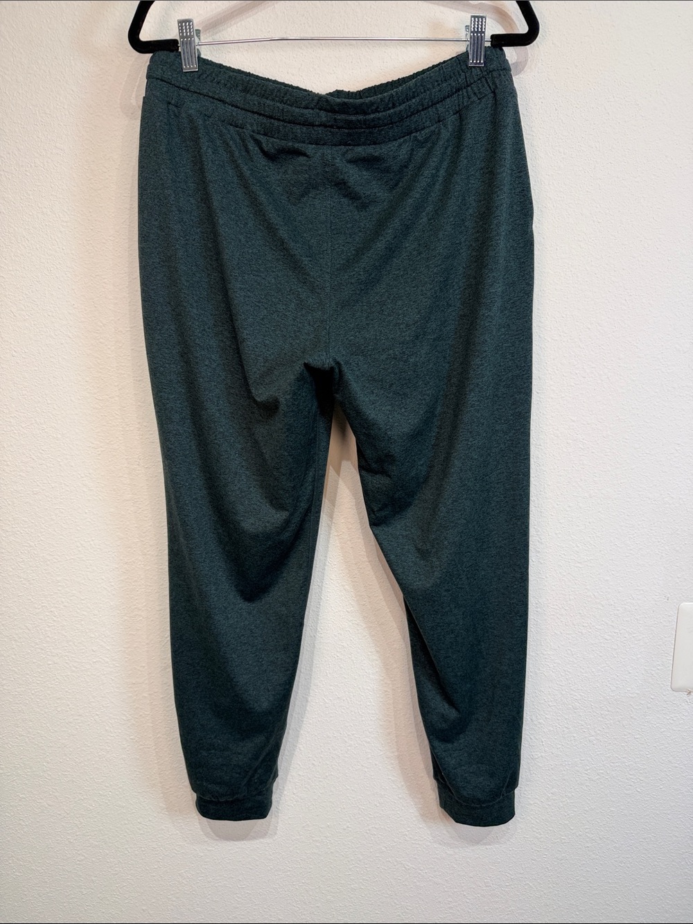 Quince, dark green mid rise, flowknit joggers size medium - Picture 3 of 6